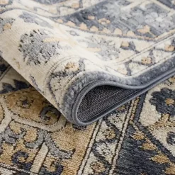 Kirklands Home Area Rugs|Blue Tile Border Area Rug, 8x10