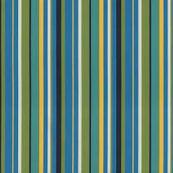Kirklands Home Outdoor Cushions & Pillows|Blue Topanga Striped Outdoor Chair Cushion