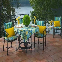 Kirklands Home Outdoor Cushions & Pillows|Blue Topanga Striped Outdoor Pillows, Set of 2