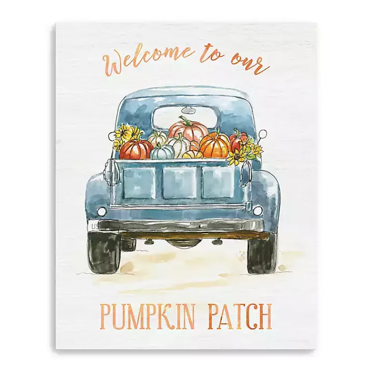 Discount Truck Pumpkin Patch Canvas Art Print Fall