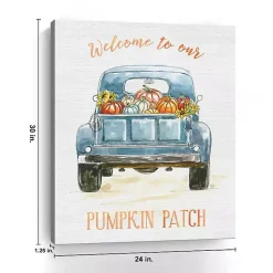 Discount Truck Pumpkin Patch Canvas Art Print Fall