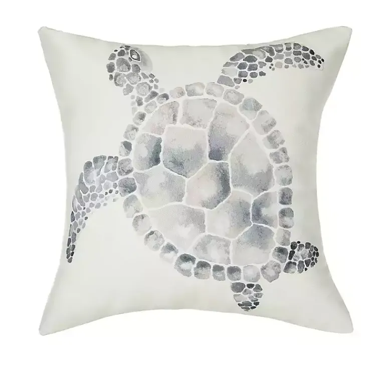 Kirklands Home Outdoor Cushions & Pillows|Blue Turtle Outdoor Pillow