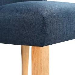 Kirklands Home Dining Chairs|Upholstered Wingback Dining Chairs, Set of 2 Blue