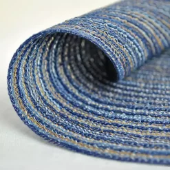 Kirklands Home Table Linens|Variegated Round Placemats, Set of 6 Blue