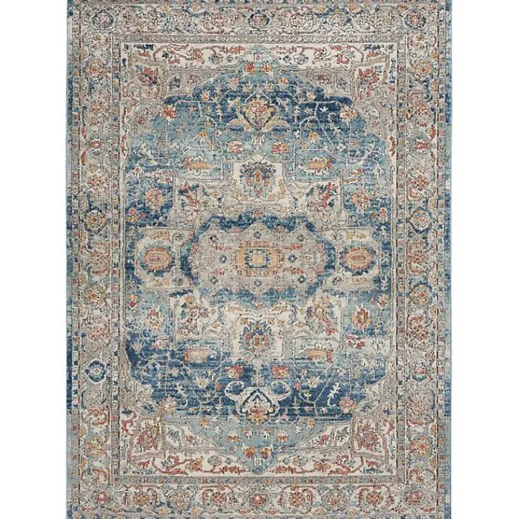 Kirklands Home Area Rugs|Vintage Raj Area Rug, 3x5 Blue