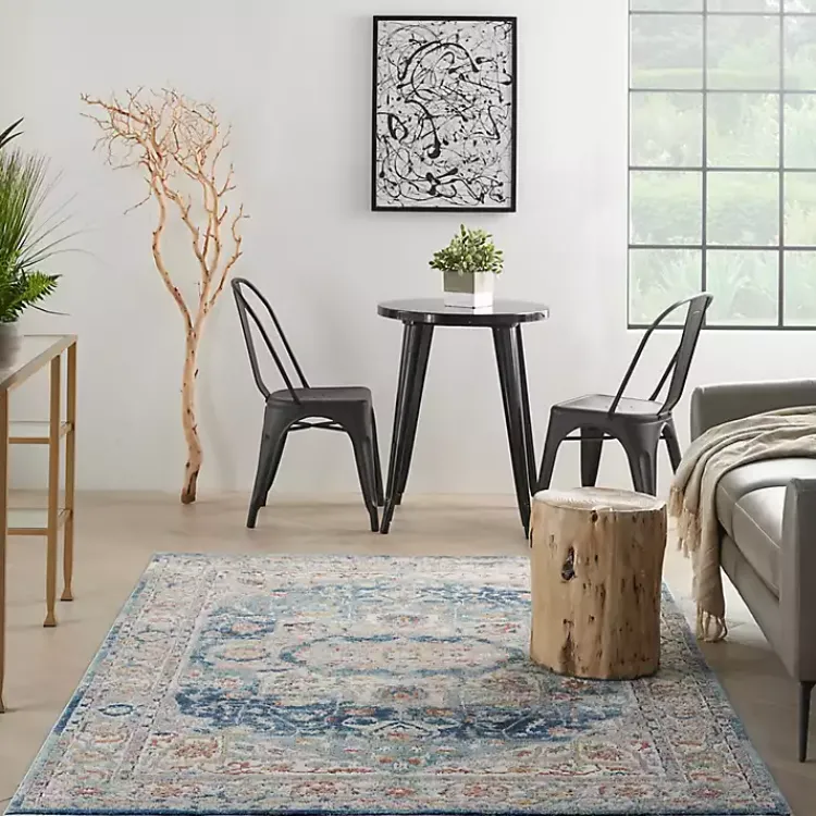 Kirklands Home Area Rugs|Vintage Raj Area Rug, 3x5 Blue