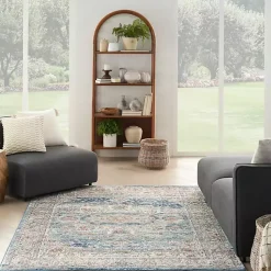 Kirklands Home Area Rugs|Vintage Raj Area Rug, 5x7 Blue