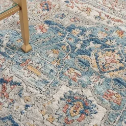Kirklands Home Area Rugs|Vintage Raj Area Rug, 5x7 Blue