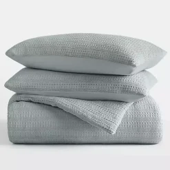 Kirklands Home Comforters|Waffle Ultra-Soft 3-pc. King Comforter Set Blue