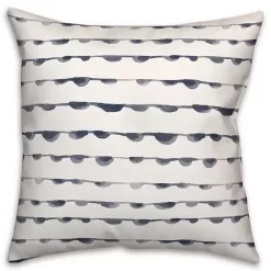 Sale Blue Watercolor Dot Chain Pattern Pillow Pillows