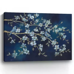 Kirklands Home Canvas Art|bird Conference Giclee Canvas Print, 48x36 in. Blue