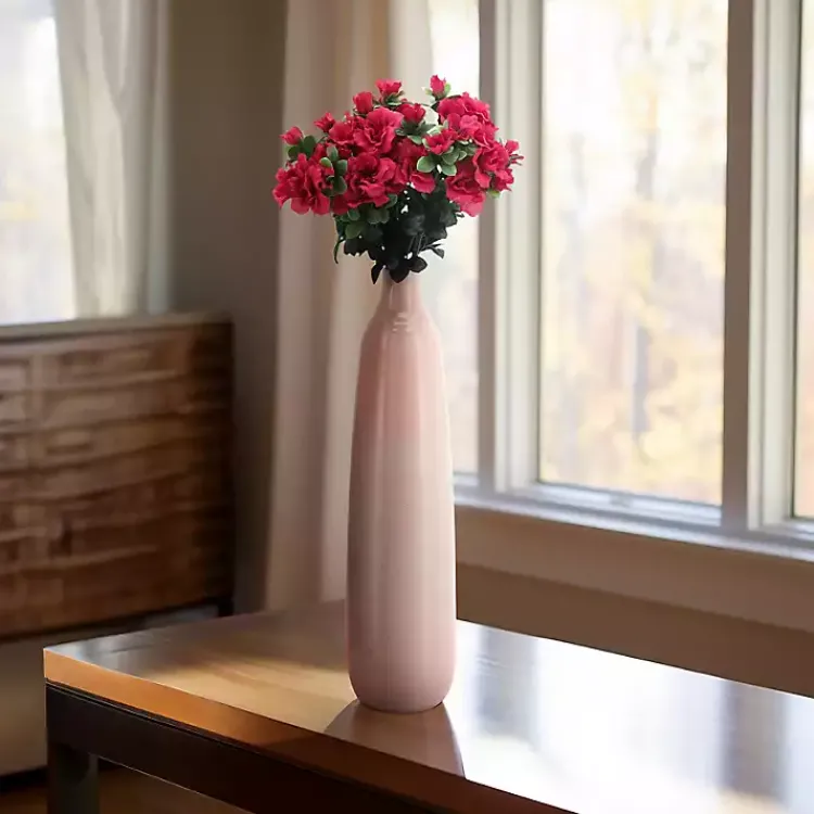 Best Blush Ceramic Bottleneck Floor Vase Vases