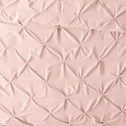 Kirklands Home Duvets|Blush Pinched 2-pc. Twin Duvet Cover Set Pink