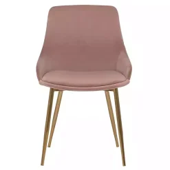 Kirklands Home Dining Chairs|Blush Velvet Heidi Dining Chair Pink