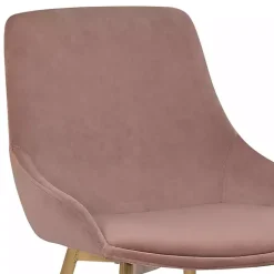 Kirklands Home Dining Chairs|Blush Velvet Heidi Dining Chair Pink