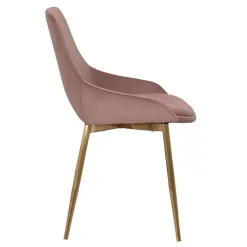 Kirklands Home Dining Chairs|Blush Velvet Heidi Dining Chair Pink