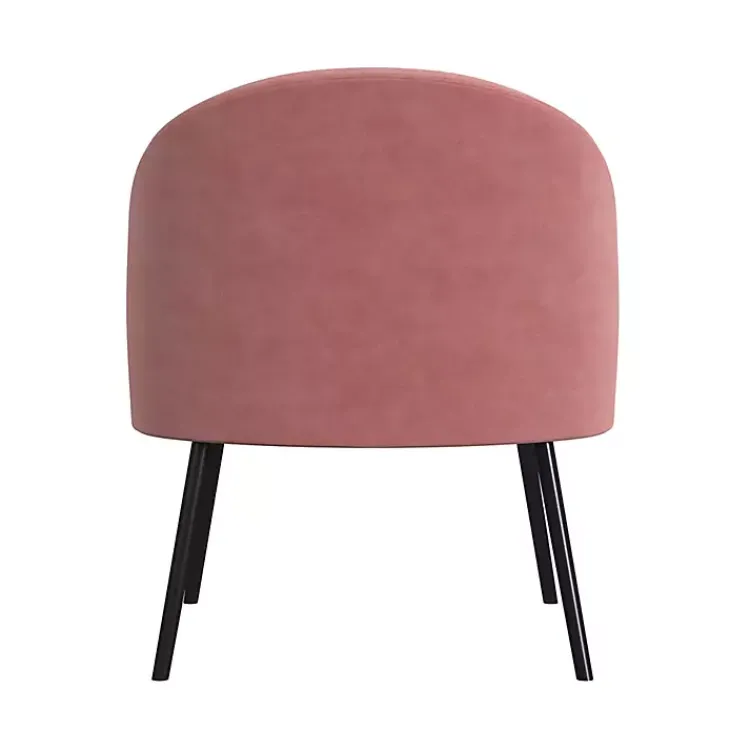 Kirklands Home Accent Chairs|Blush Velvet Modern Accent Chair Pink