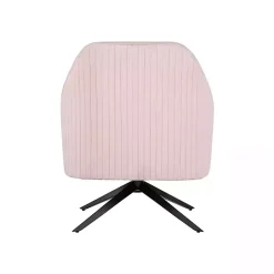 Kirklands Home Accent Chairs|Blush Velvet Swivel Accent Chair Pink