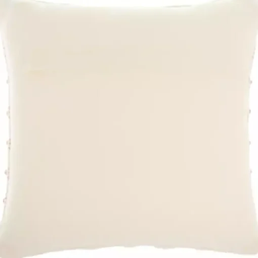 Outlet Blush Woven Knotted Stripes Throw Pillow Pillows