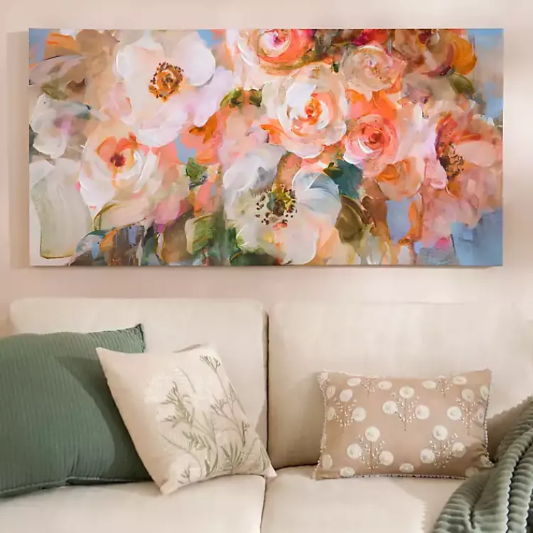 Kirklands Home Canvas Art|Blushing Blossoms Canvas Art Print Pink