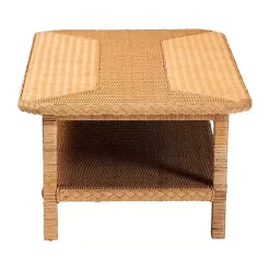 Kirklands Home Coffee Tables|Bohemian Braided Rat Coffee Table Tan