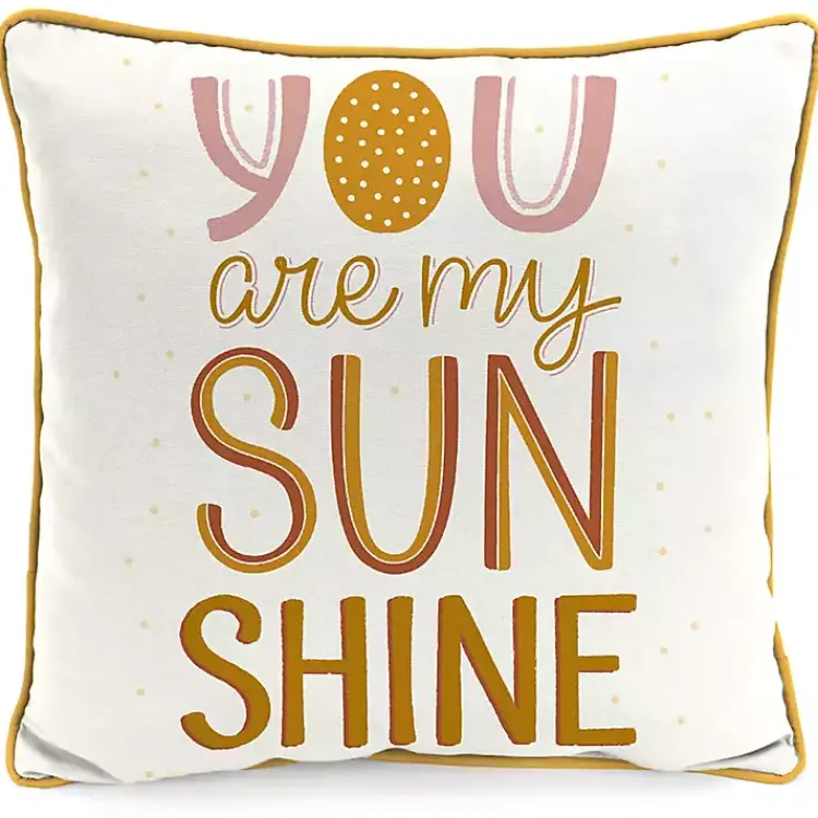 Kirklands Home Outdoor Cushions & Pillows|Boho You Are My Sunshine Outdoor Pillow