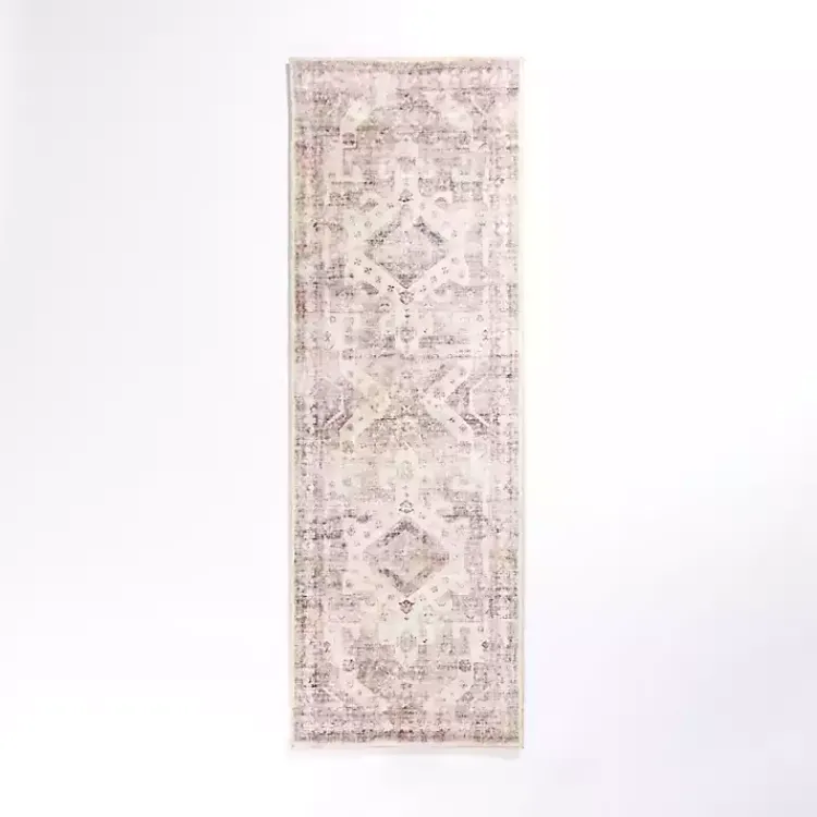 Kirklands Home Area Rugs|Bone Rosette Runner, 2x7