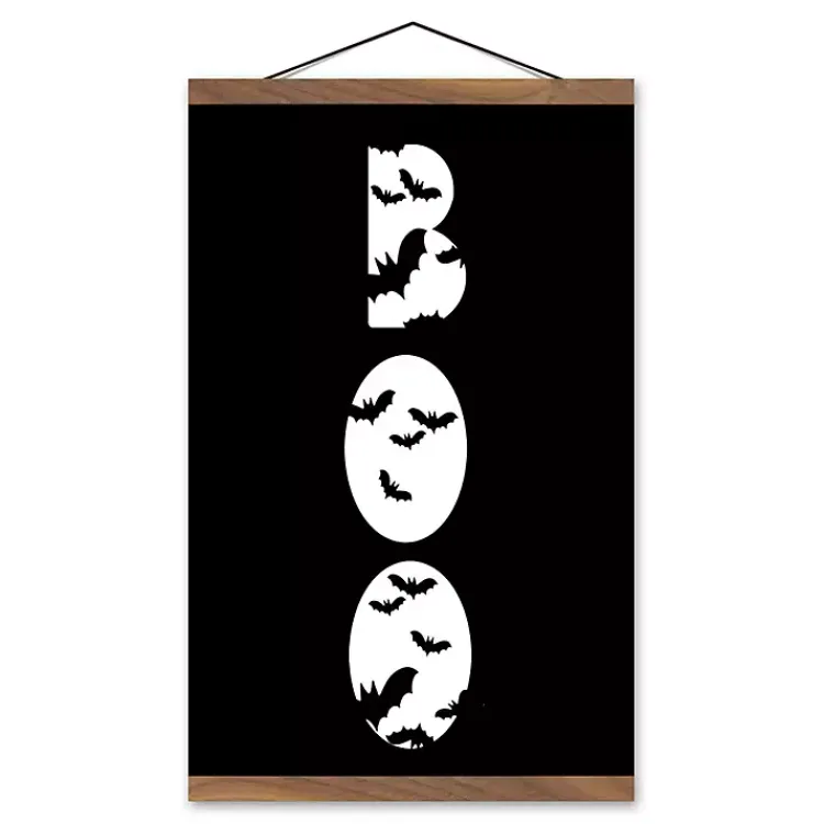 Hot Boo Bats Hanging Halloween Wall Art Halloween