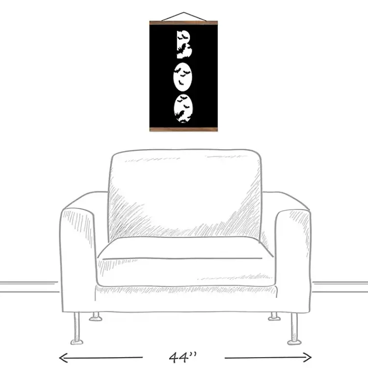 Hot Boo Bats Hanging Halloween Wall Art Halloween