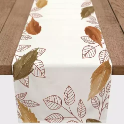 Online Bordered Autumn Leaves Table Runner, 72 in. Fall