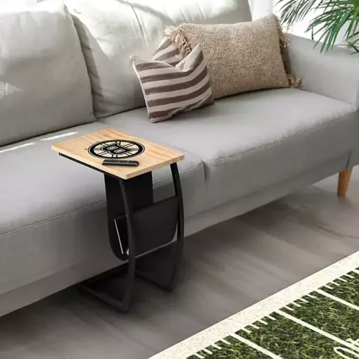 Kirklands Home Accent & End Tables|Boston Bruins Wood C-Table Tan