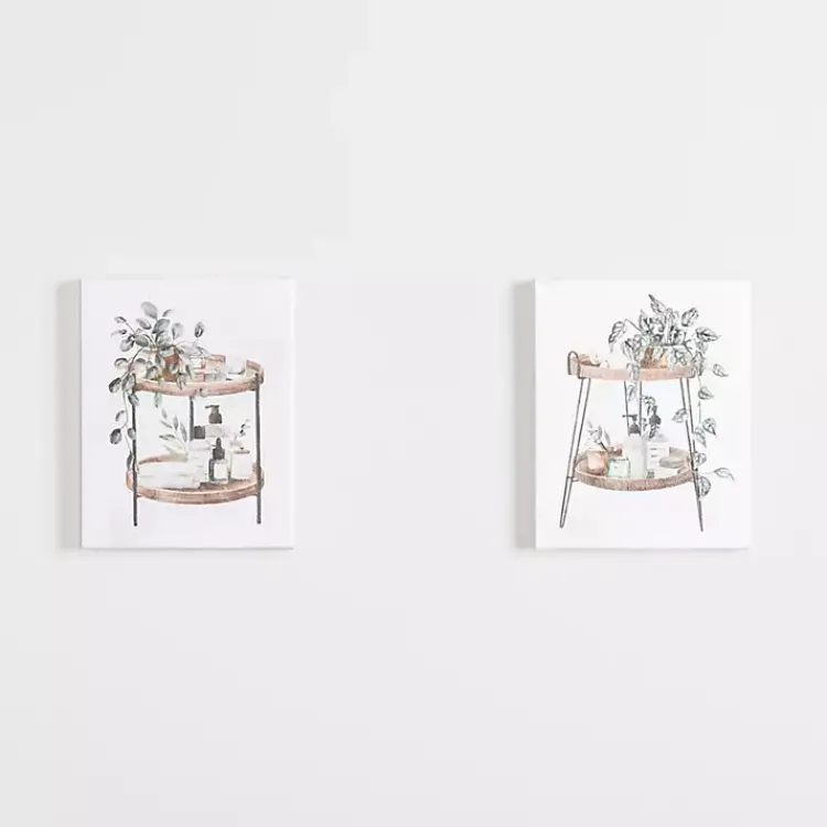 Kirklands Home Canvas Art|Botanical Trays Canvas Art Prints, Set of 2