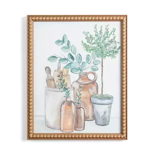 Kirklands Home Framed Art|Botanicals in Jars Still Life Framed Art Print