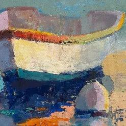 Kirklands Home Canvas Art|Bottle Green Boat Wrapped Canvas Art Print Multi