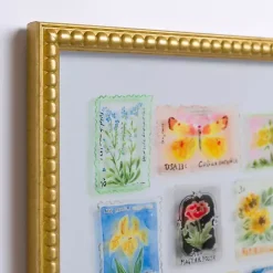 Kirklands Home Framed Art|Brackeen Postage Stamps Framed Art Print Multi