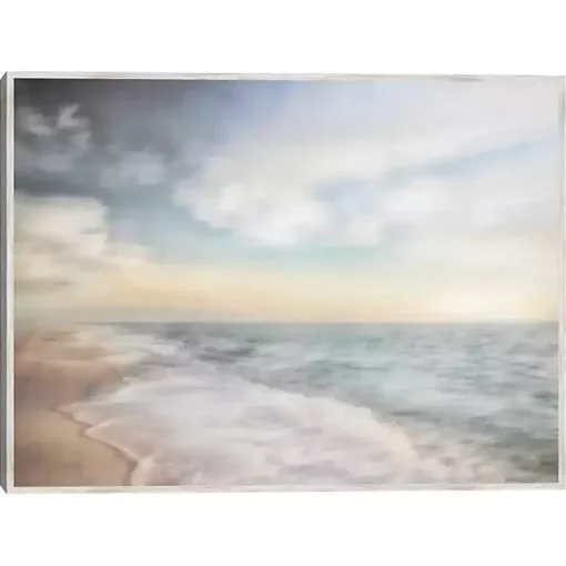 Kirklands Home Framed Art|Breathe Out Beach Framed Canvas Art Print