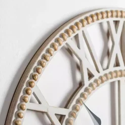 Kirklands Home Clocks|Brett Beaded Wood Wall Clock