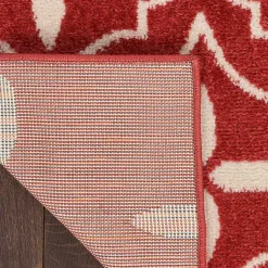 Kirklands Home Outdoor Rugs|Brick & Ivory Quatrefoil Indoor/Outdoor Rug, 4x6