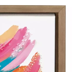 Kirklands Home Canvas Art|Bright Abstract Framed Canvas Art Print