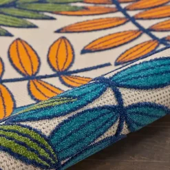 Kirklands Home Outdoor Rugs|Bright Branches Round Outdoor Area Rug, 7x7