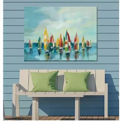 Kirklands Home Outdoor Wall Decor|Bright Sails Outdoor Canvas Art Print