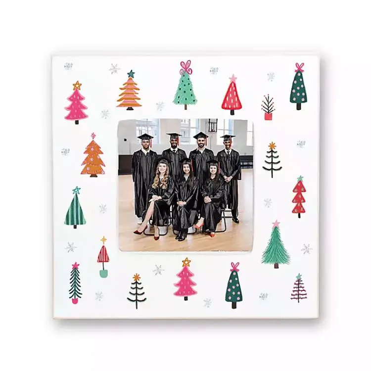 Bright Tree Whimsy Wonderland Picture Frame, 4x4 Christmas Decorations
