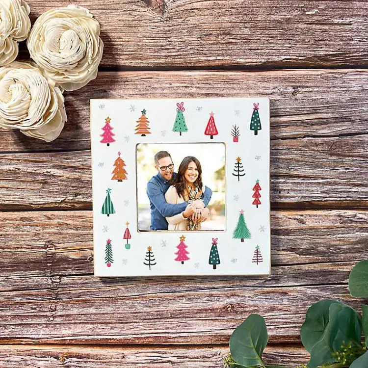 Bright Tree Whimsy Wonderland Picture Frame, 4x4 Christmas Decorations