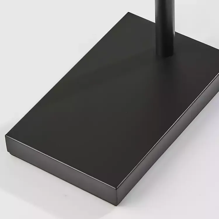 Kirklands Home Floor Lamps|Bronze and Woven Rat Arc Floor Lamp Tan