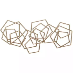 Kirklands Home Wall Plaques|Bronze Astraga Pentagon Plaque Brown