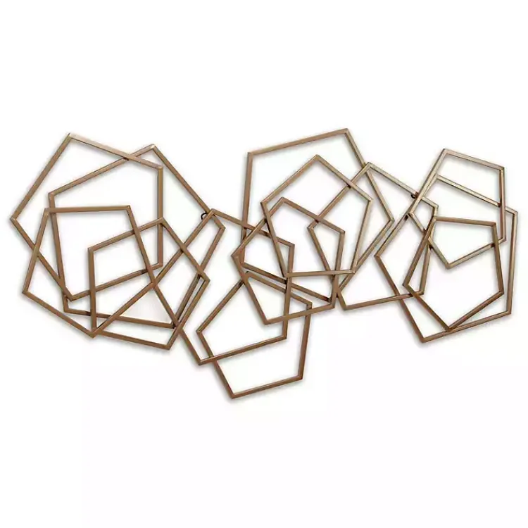 Kirklands Home Wall Plaques|Bronze Astraga Pentagon Plaque Brown