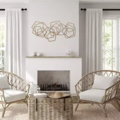 Kirklands Home Wall Plaques|Bronze Astraga Pentagon Plaque Brown