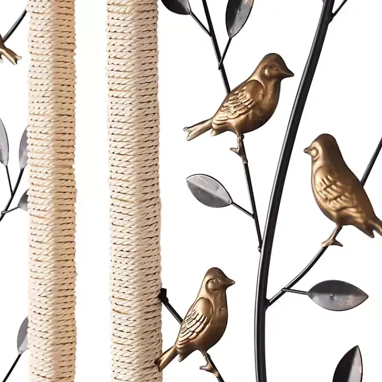 Kirklands Home Wall Plaques|Bronze Bird and Branch Wall Plaques, Set of 2