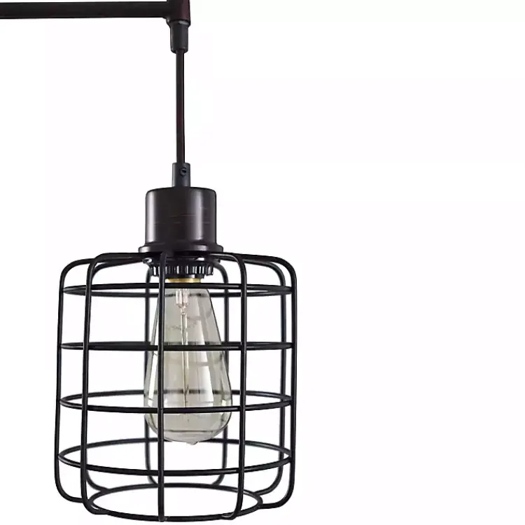 Kirklands Home Floor Lamps|Bronze Caged Metal 3-Tier Floor Lamp Brown