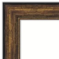 Kirklands Home Decorative Mirrors|Bronze Frame Beveled Mirror, 35.5x29.5 in.